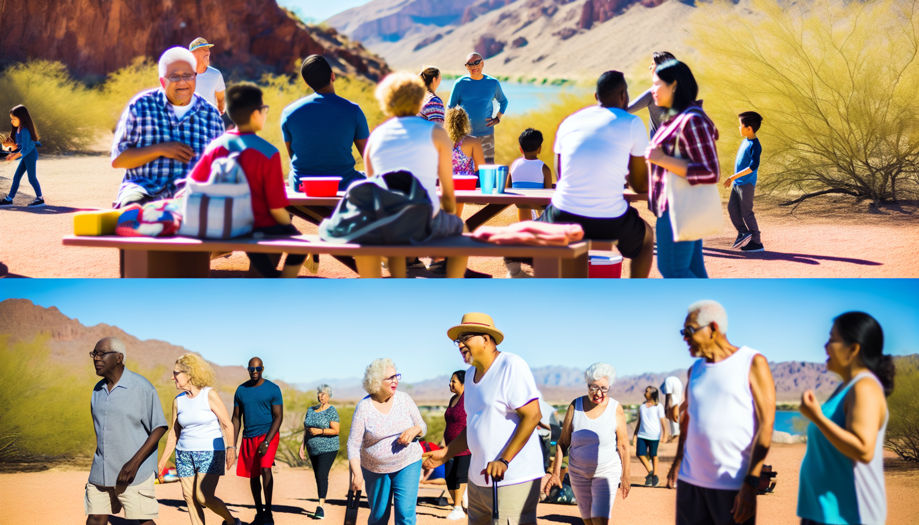 People enjoying active outdoor lifestyle in La Paz County, AZ La Paz County Arizona community
