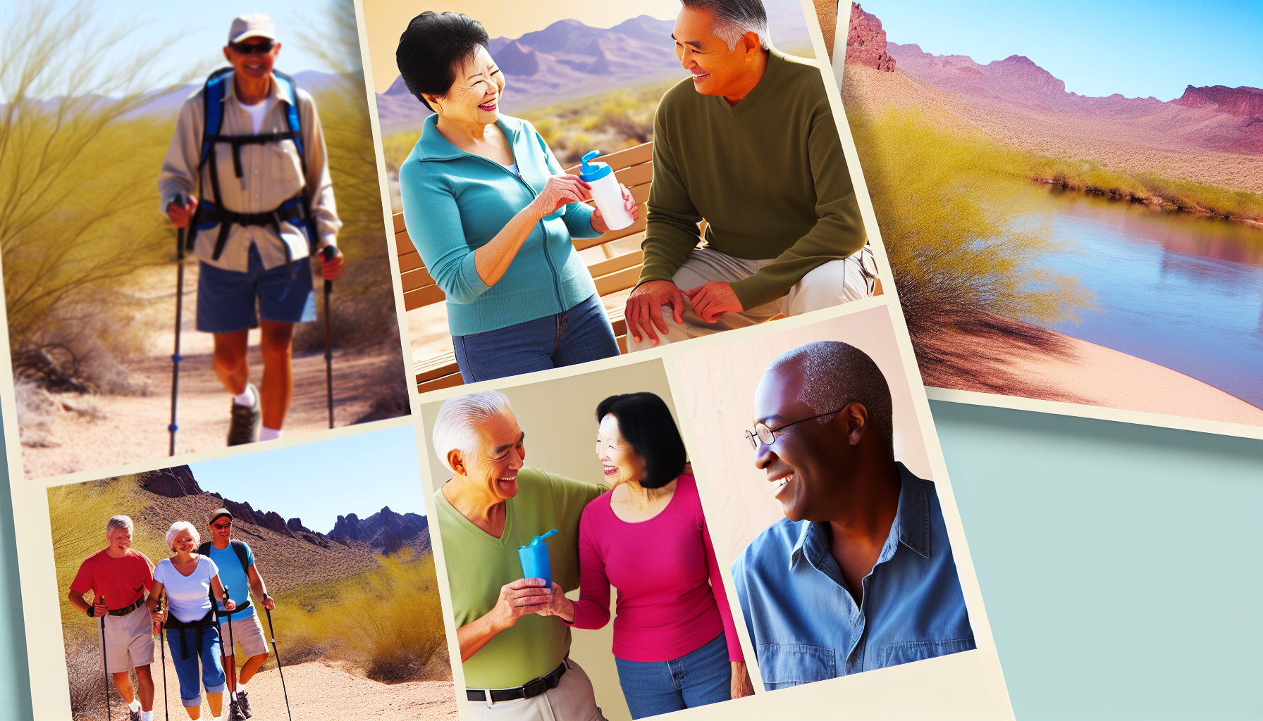People enjoying active outdoor lifestyle in La Paz County, AZ Arizona community