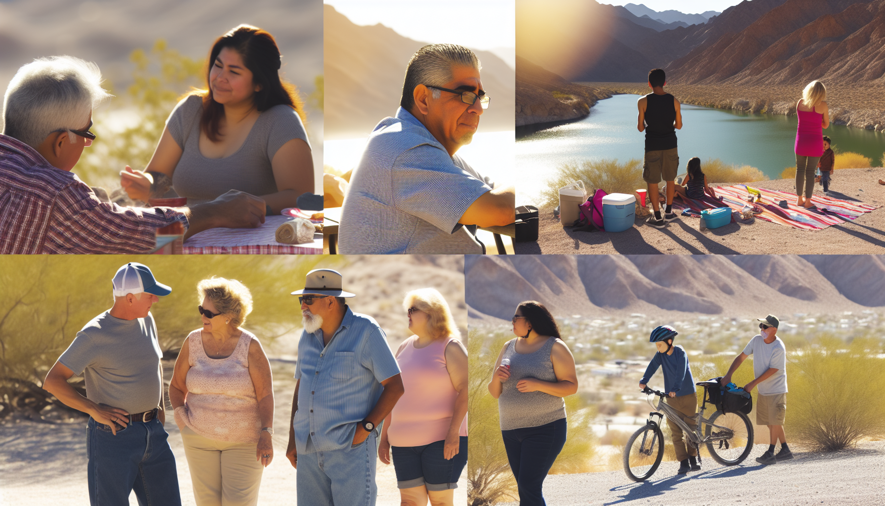 People enjoying active outdoor lifestyle in Oregon → Arizona Relocation La Paz County Arizona community